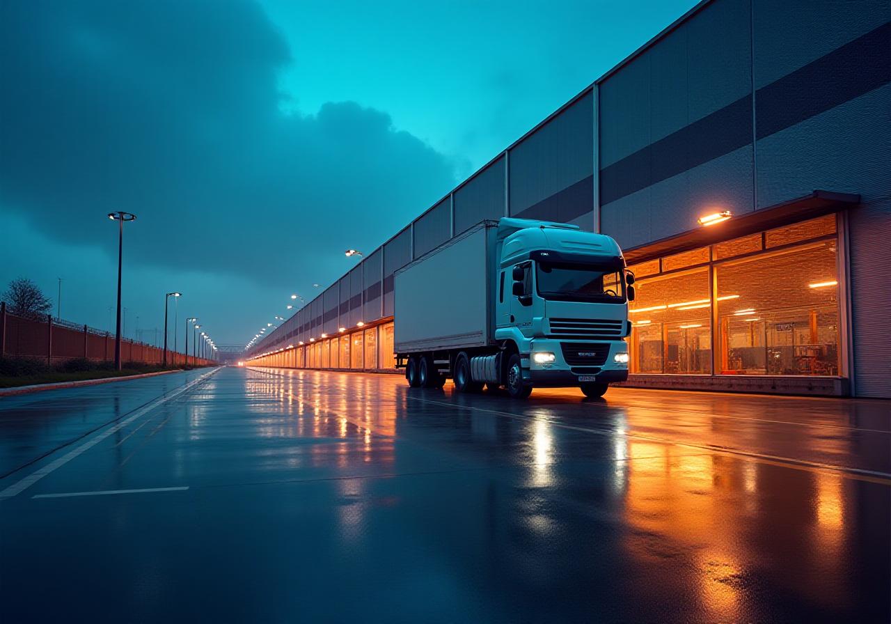 Modern logistics hub facility in Rancho Cucamonga